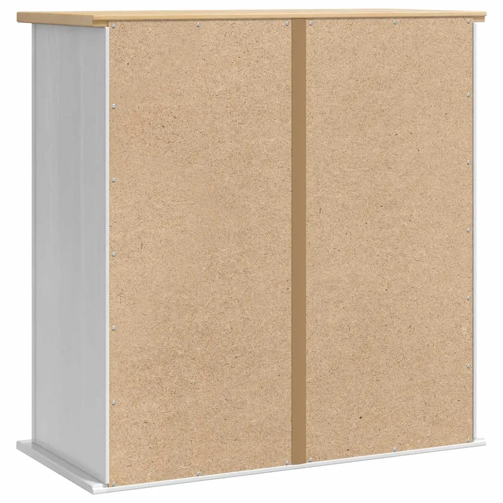 Armadio pensile Corona Bianco 70 x 33 x 71,5 cm Pino massello 42021200