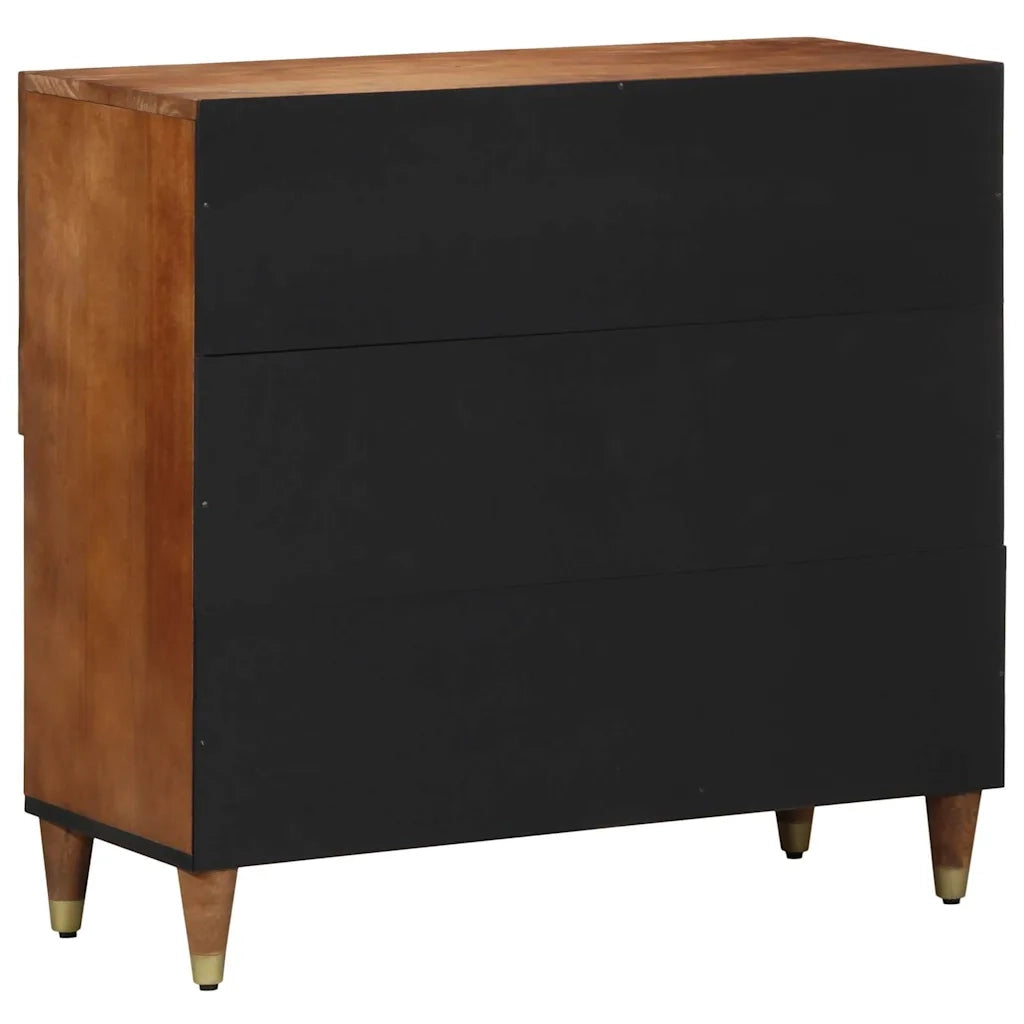 Credenza-Buffet-Armadio da cucina Marrone 80 x 33 x 75 cm Legno di mango massello
