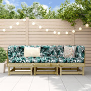 Salotto da Giardino-Set Salotto da Giardino 3 pz in Legno Impregnato di Pino 700629