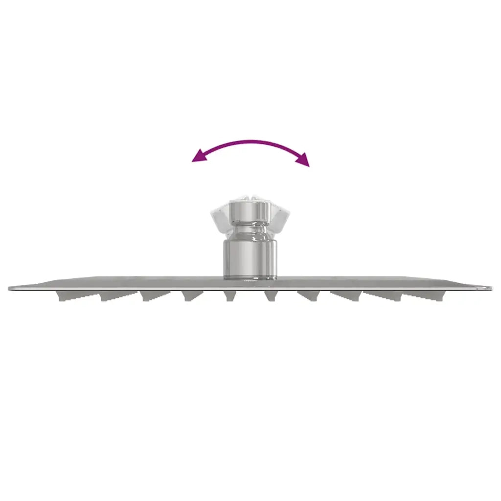 vidaXL Testa Doccia a Pioggia in Acciaio Inox 304 20x20 cm Quadrata