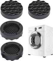 Set di 4 Pads di Assorbimento di Vibrazioni per Lavatrici, Pads per Piedi con Cupette di Suction Prevenire lo Scivolamento, Pad di Assorbimento del Rumore