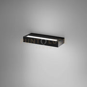 GAP521- APPLIQUE LED BIEMISSIONE IN ALLUMINIO NERO DIMMERABILE 3000K 2042LM 20W 23CM