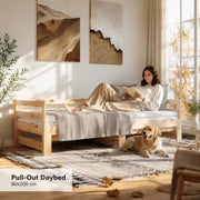 Extendable Daybed Without Mattress 80x200 Cm