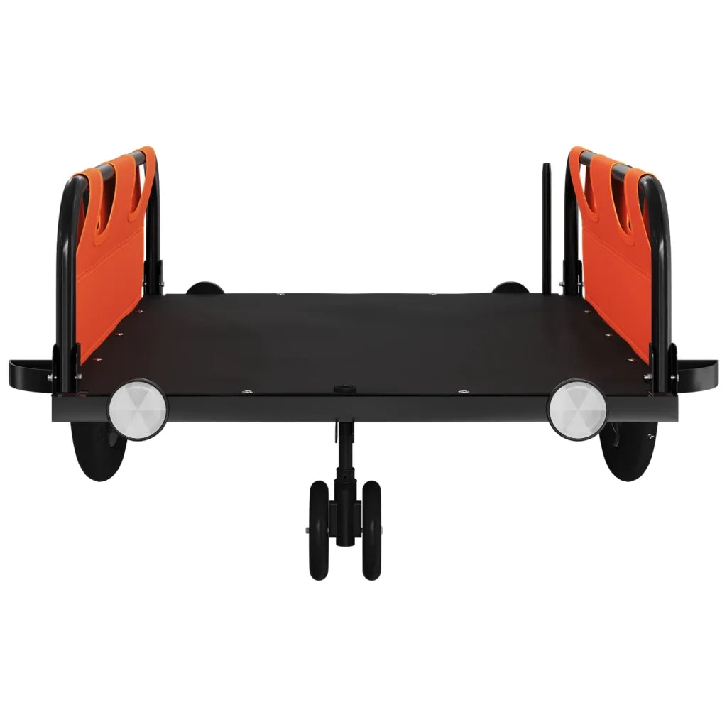 Rimorchio da Bici Arancione e Grigio Oxford e Ferro 94187