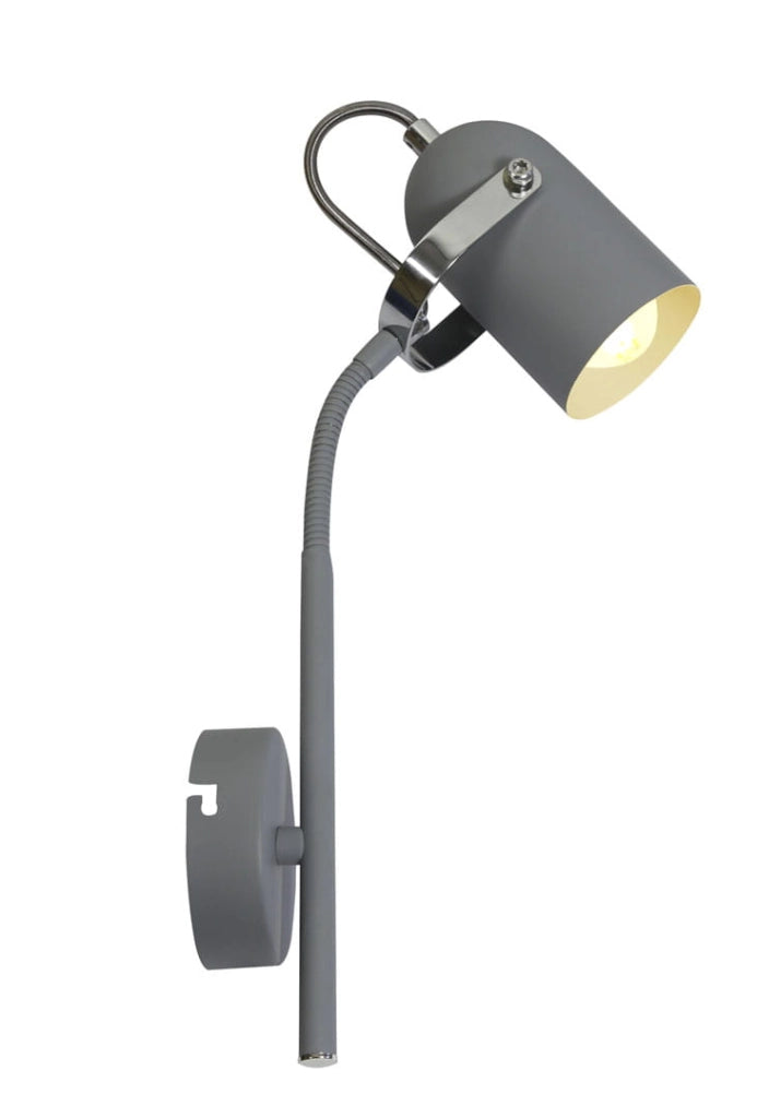 Lampada a sospensione Candellux Gray E14 grigia cromata