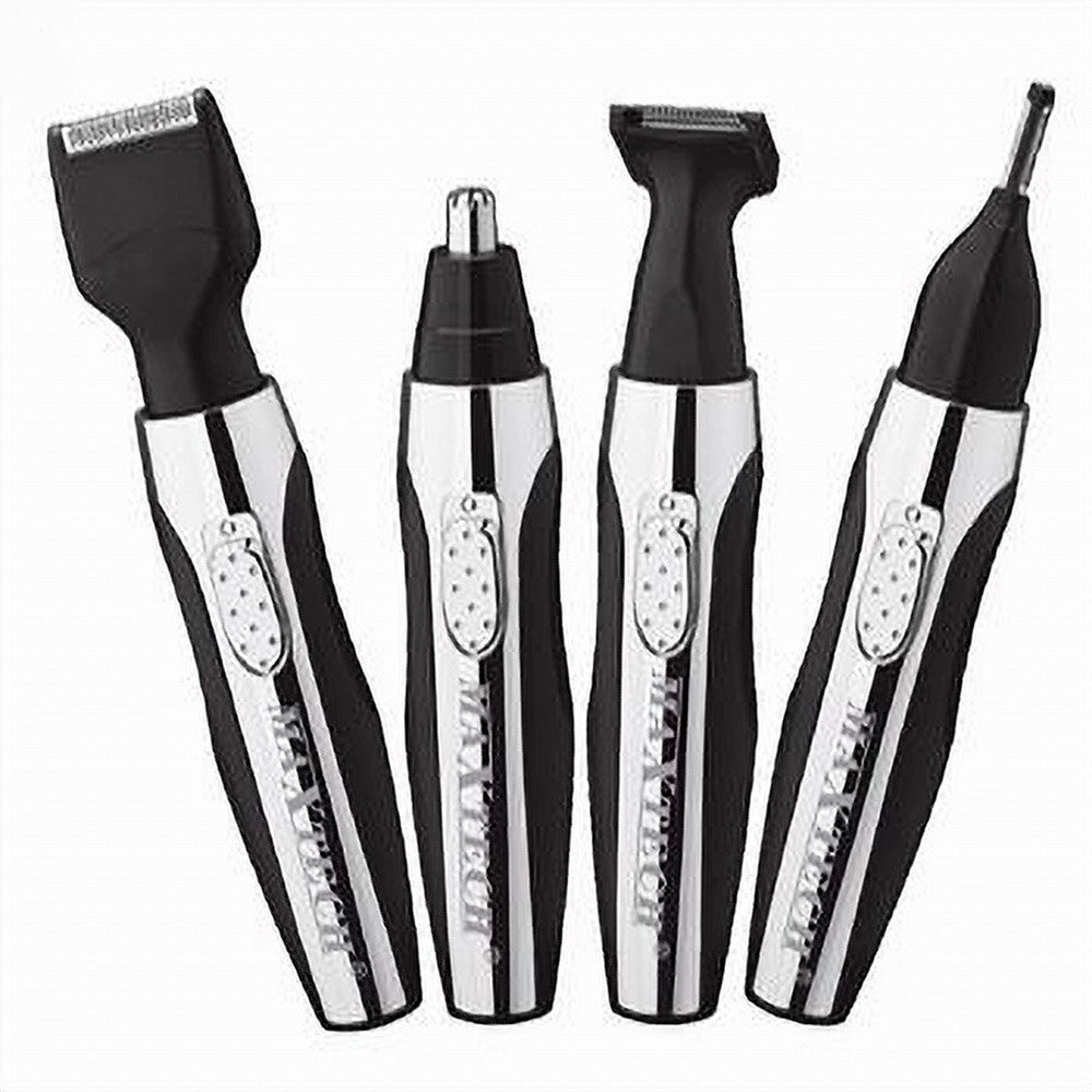 Trade Shop - Rasoio Rifinitore Trimmer Per Peli Naso Orecchie Sopracciglia 4x1 Uomo Rif-na008 -