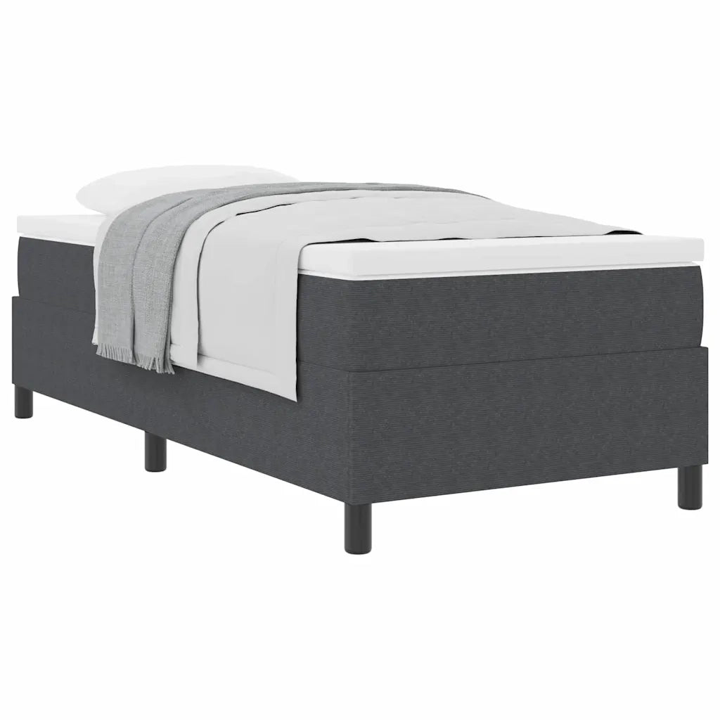 Letto a molle Grigio Scuro e Bianco 80 x 200 cm 3337433