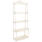 Scaffale in legno, finitura invecchiata 78,5x39,5x193,5h cm