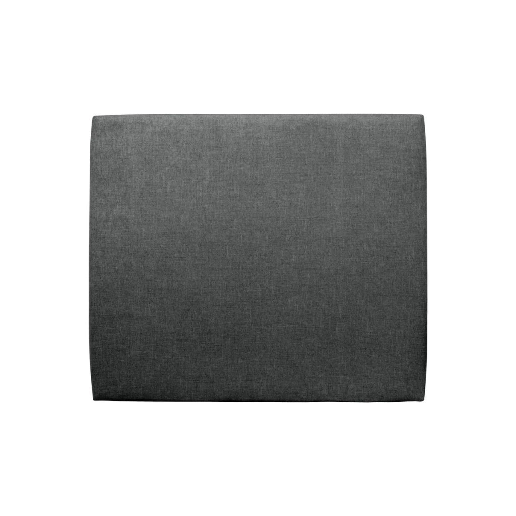 Testiera in tessuto natté grigio antracite liscio L160 cm