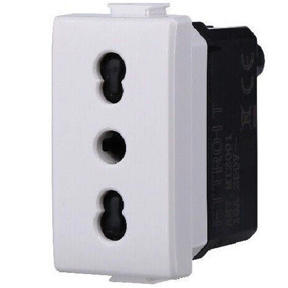 Trade Shop - Serie Bticino Frutti Matix Compatibile Presa Schuko Lan Pulsante Deviatore Usb -     Presa Bipasso