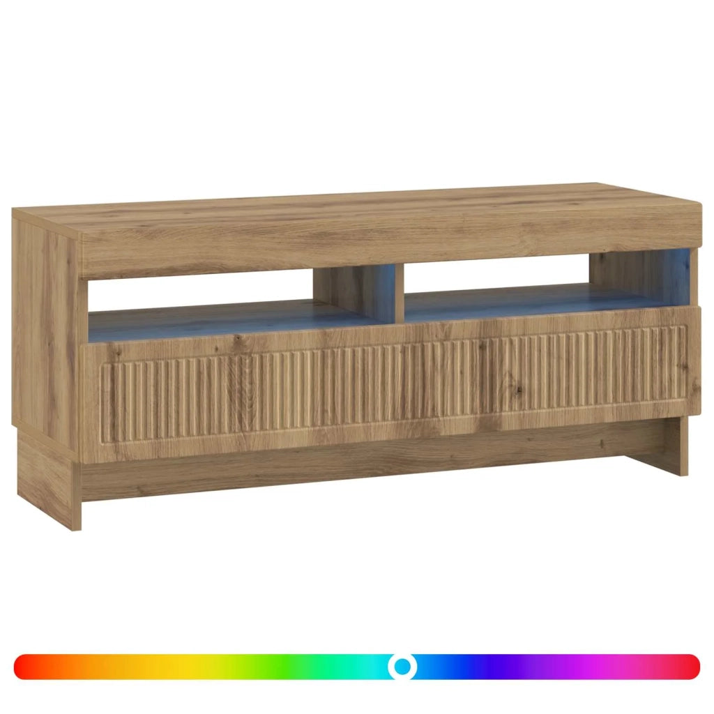 Mobile TV LED Rovere Artigianale Legno ingegnerizzato 896114