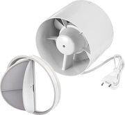 Ventilatore di scarico inline per canali ventilazione domestica 150mm 320m3/h con cavo di alimentazione EU