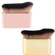 Set di pennelli a setole 2 pezzi - Pennelli a setole autoabbrustolenti - Pennello per trucco - Applicatore a setole - Sofficissimo e duraturo - Disegno oro/rose oro - Pennello per trucco