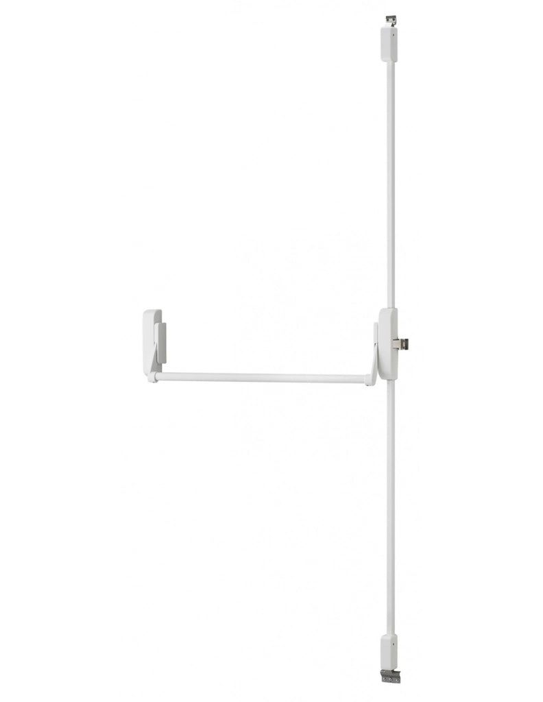 Serratura maniglione antipanico triplice 3 punti alto e basso reversibile laccata bianca porta max 1150 mm - THIRARD