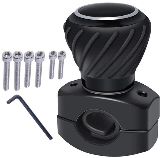 Pompa del volante Universale - Pompa del volante Booster - ABS/Silicone - Incluso 6PCS viti - Adatto per Auto/Trattore/Truck - 3,5x6,3x4,8CM - Sfera del volante