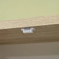 Dispensa Cucina in Legno MDF con 4 Ripiani Regolabili e 4 Porte, 80x40x182 cm
