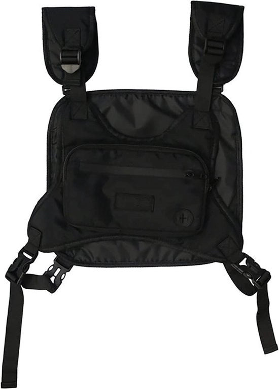 Borsa per bicicletta in tessuto flessibile, colore nero, dimensioni 23x3x14cm, per uomo e donna, stile e praticità