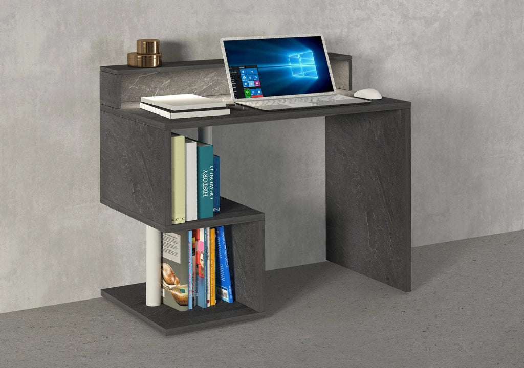 Scrivania a Giorno 100x50x92,5 cm Esse Report Grigio