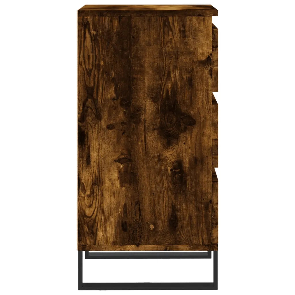 Credenza Rovere Fumo 40x35x70 cm in Legno Multistrato 831105