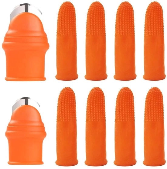 Set di 2 attrezzi da giardino con lime per le dita per il giardino, accessori da giardino con dita, raccoglitore di frutta con aiuto per le dita del giardino, gadget da giardino con dita