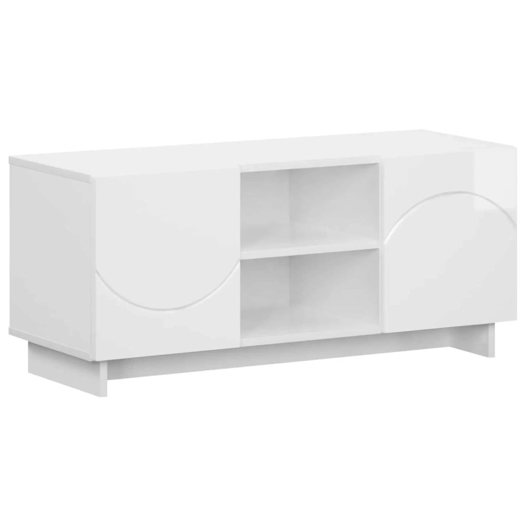 Supporto TV 90 x 34.5 x 40 cm Bianco Lucido 8011481