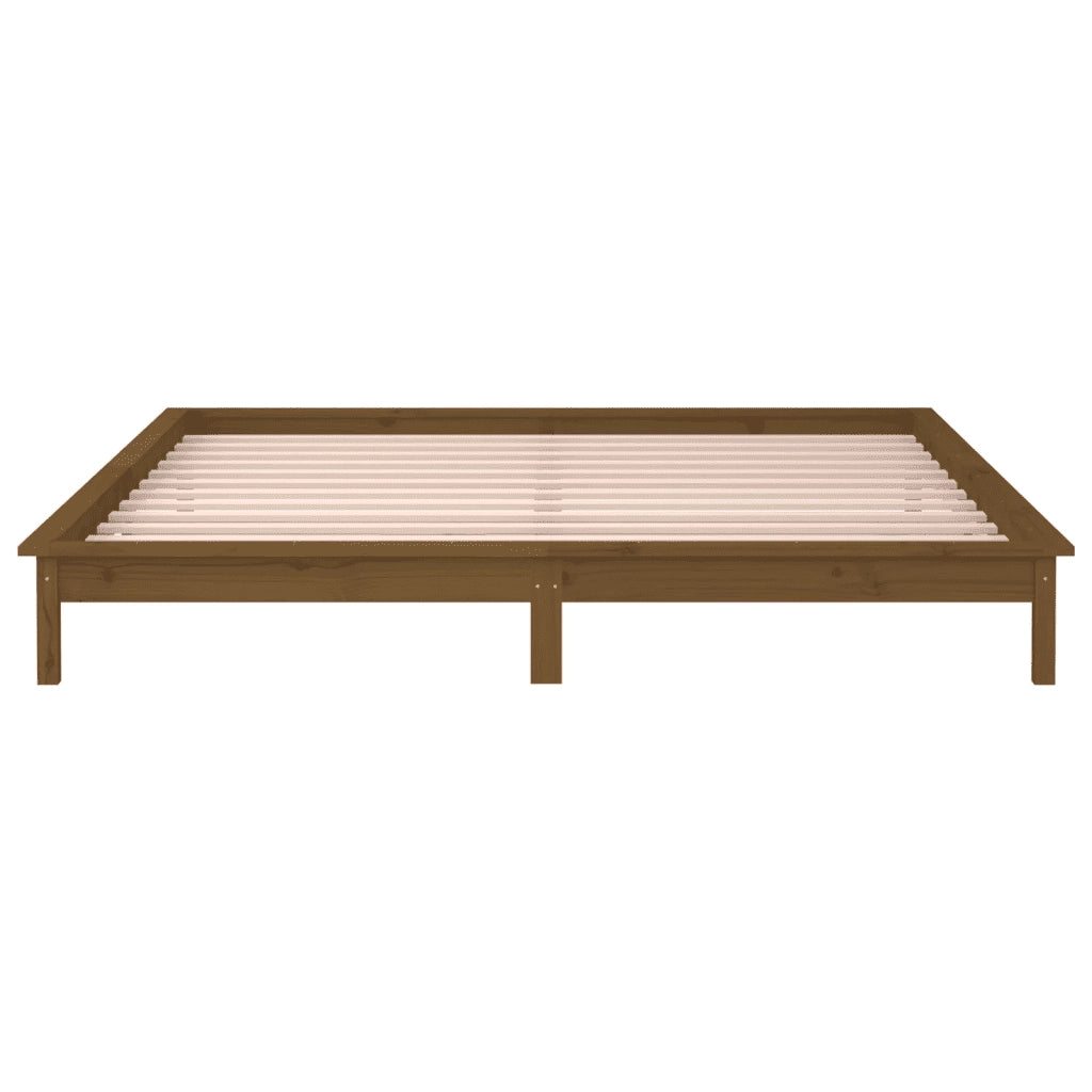 Giroletto con LED Miele 140x190 cm in Legno Massello