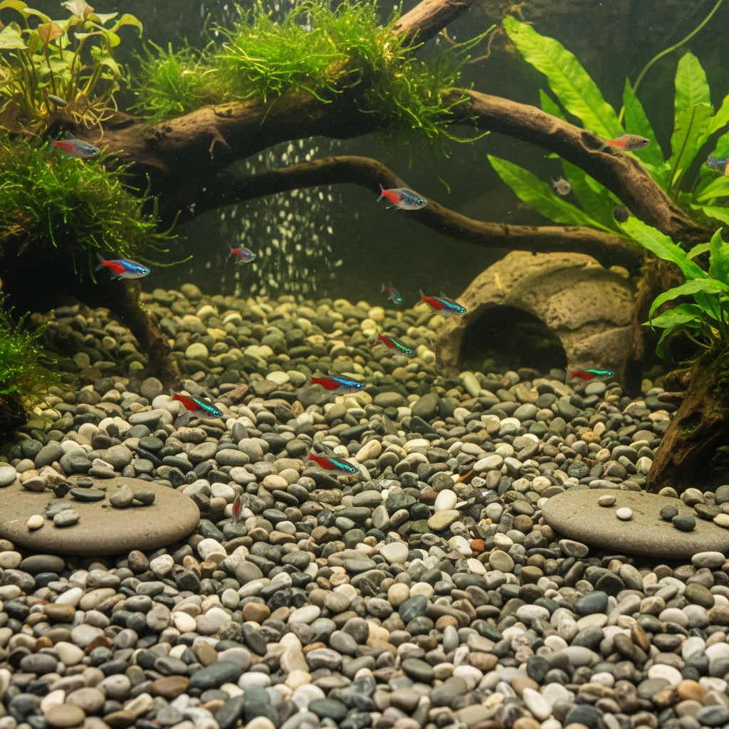 Ciottoli di fiume per acquario acqua dolce pesci tartarughe 8/12 mm 25 kg
