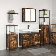 Set di mobili per il bagno 3 pcs Rovere Affumicato e Nero 3328381