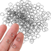 300 piccoli anelli di chiave in acciaio inossidabile - anelli di chiave a spirale argentati - accessori per organizzare le chiavi