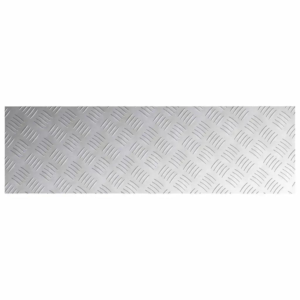Gradini per Scale 2 pz | Tappetini per scale autoadesivi Argento 100 x 30 cm Alluminio