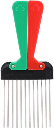 Kam per Capelli con Manico Ergonomico - Pizzo e Afro - Pick per Capelli - Manico Resistente e Solido - Utilizzo Portatile - Disimpegna e Ordina i Capelli