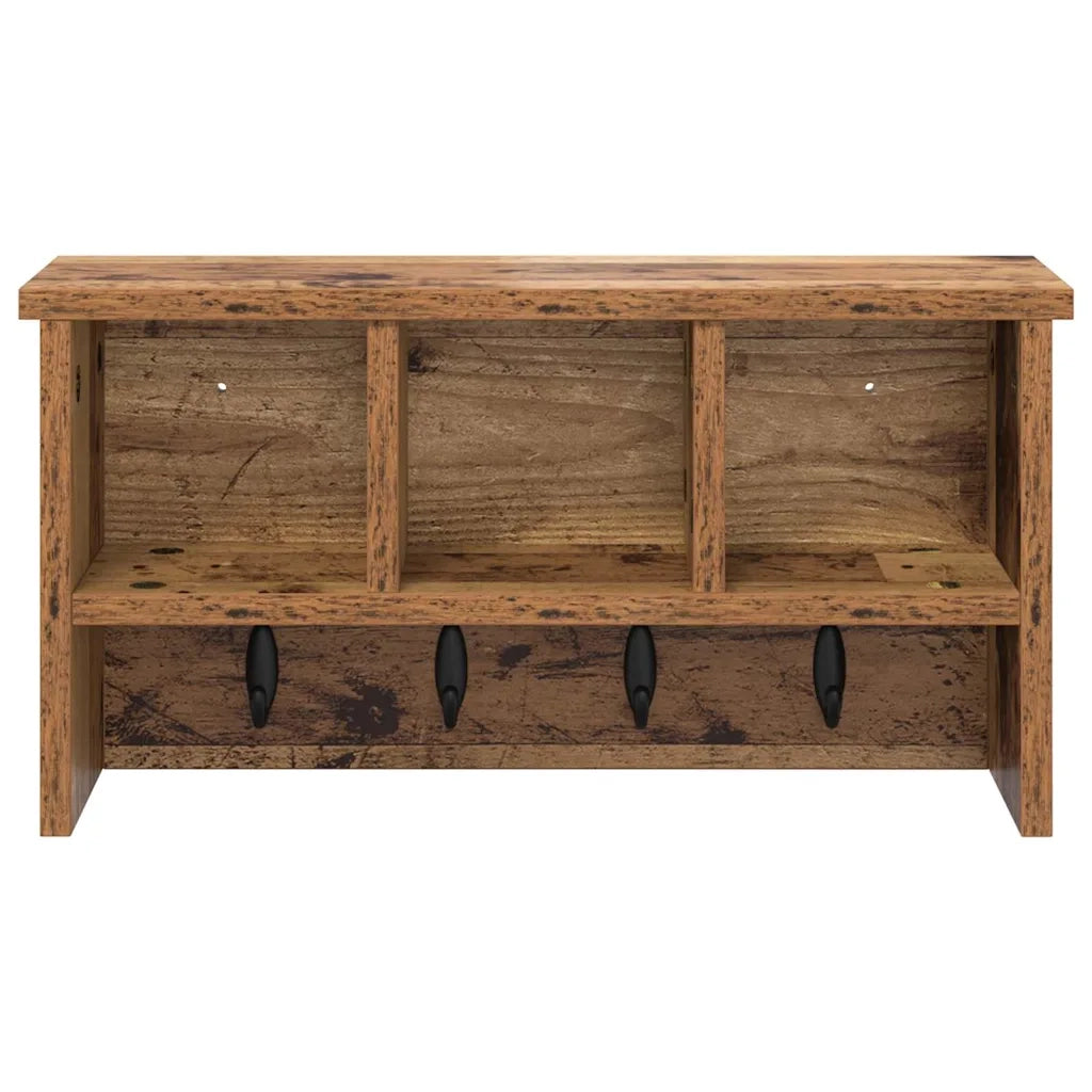Appendiabiti a muro Legno vecchio 50 x 16 x 26 cm CFW9466671
