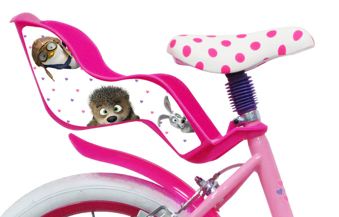 Bicicletta per Bambina 16" 2 Freni  Masha e Orso Rosa