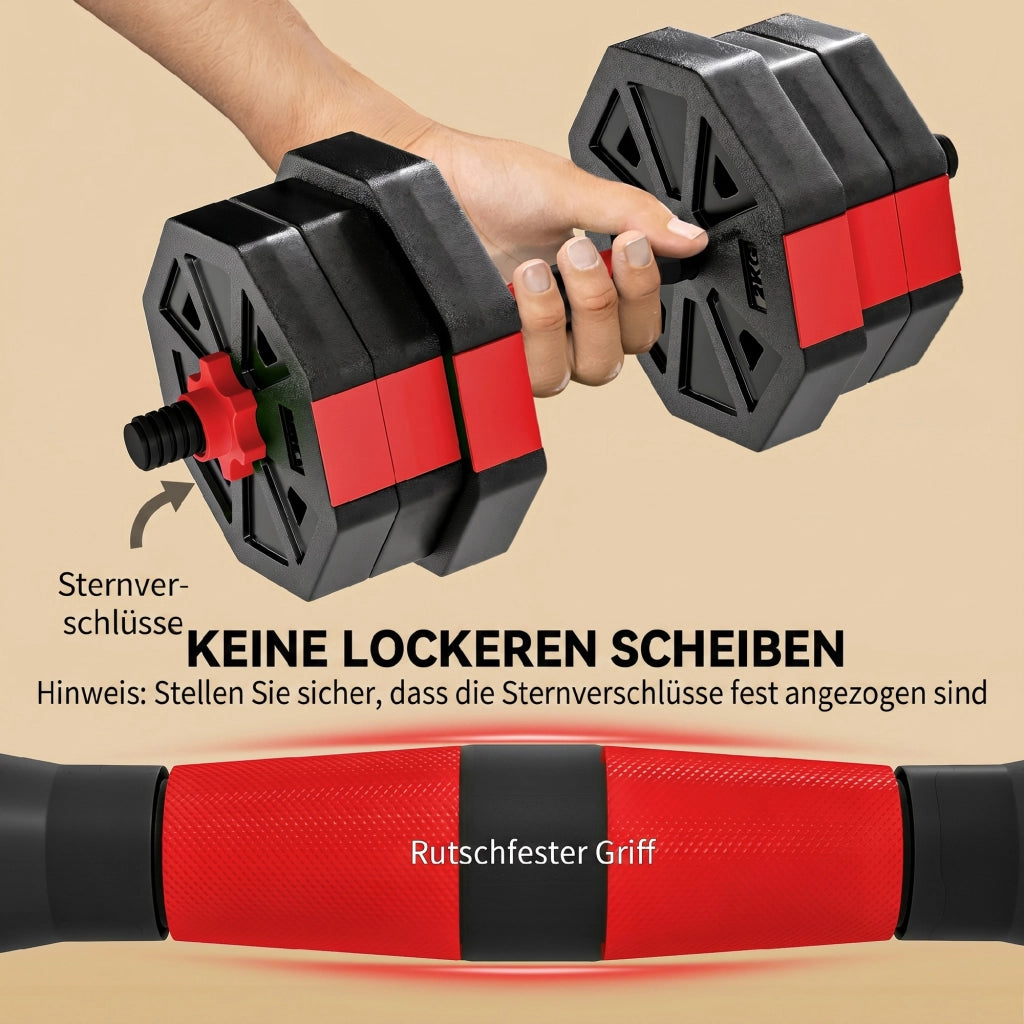 Set Hantel 6 in 1 ¨C zephmum ¨C Hantel regolabile 20 kg