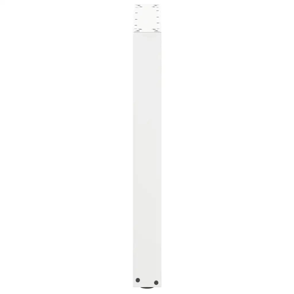 vidaXL Gambe per tavolo da pranzo a forma di U 2 pz bianche 70x(72-73) cm in acciaio