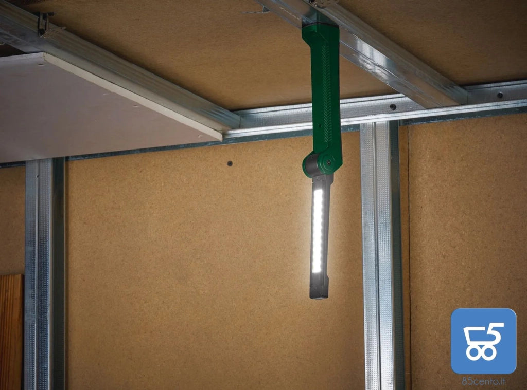 Lampada da lavoro a LED PARKSIDE PAL 2200 B5 con Base di Ricarica USB-C