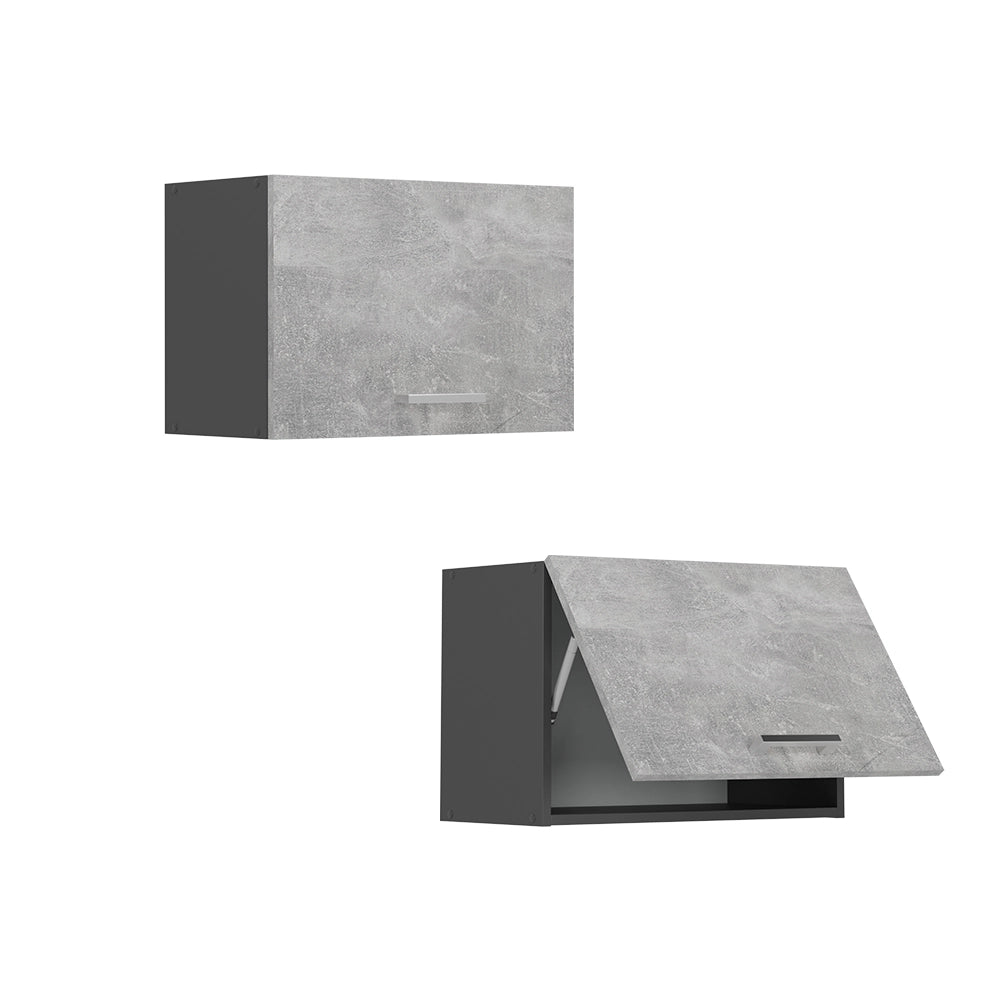 Pensile da cucina R-Line Calcestruzzo/Antracite 60 cm Piatto Vicco