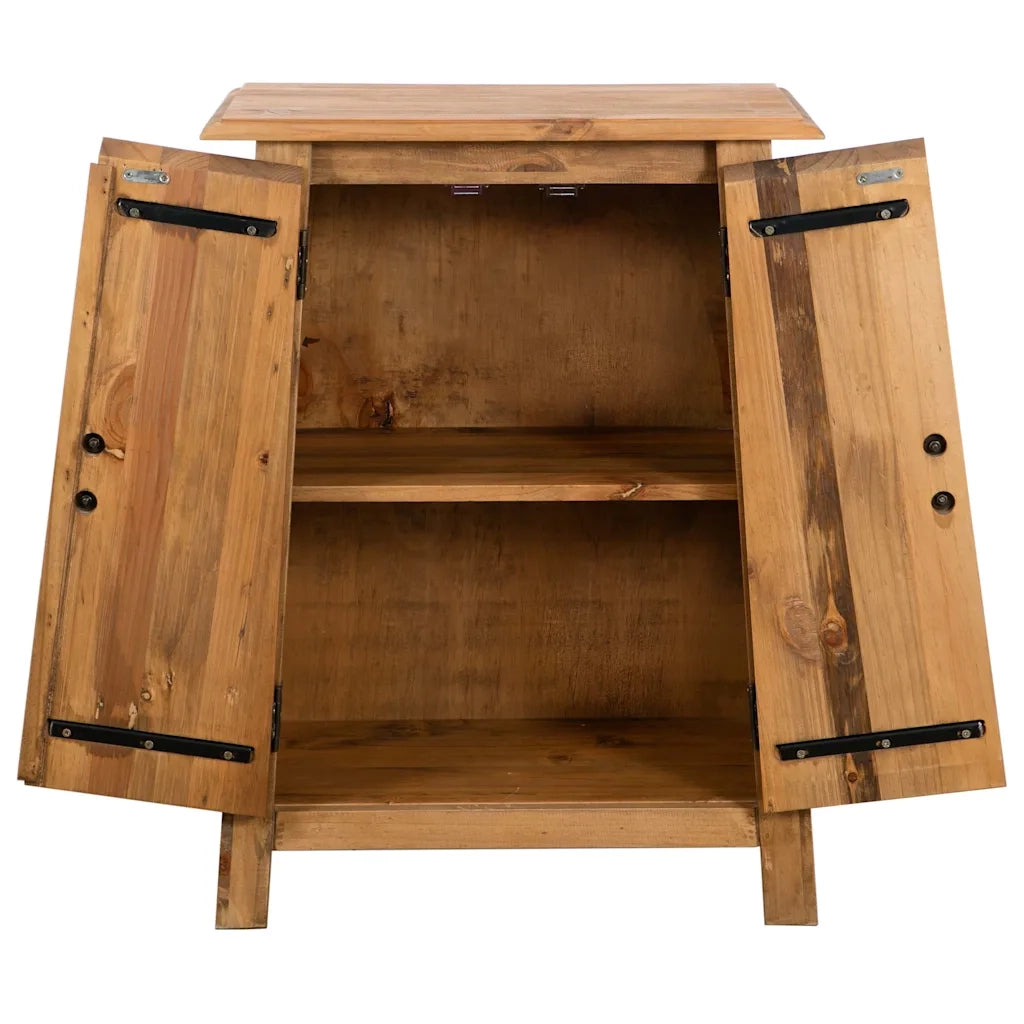 Mobile da Bagno in Legno Massello di Pino 59x32x80 cm 246037