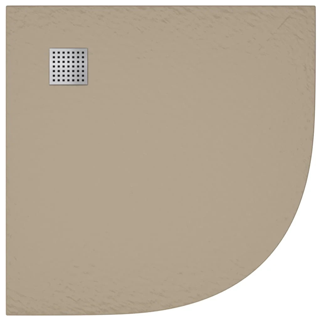 Piatto doccia base doccia piatto doccia contenitore doccia bagno WC cabina doccia arredamento casa SMC 90x90 cm marrone 02_0001971