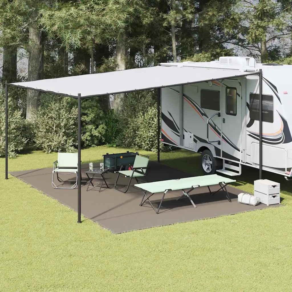 Tappeto da Tenda Grigio chiaro 600 x 400 cm Polietilene 42000202
