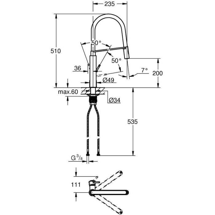 GROHE Concetto Miscelatore lavello