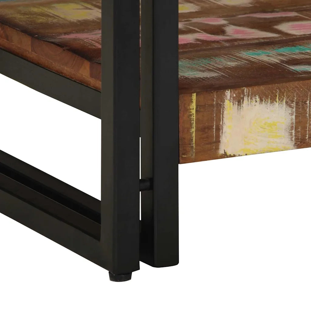 Tavolino da salotto 40 x 40 x 38 cm Legno Recuperato Massello 4102726
