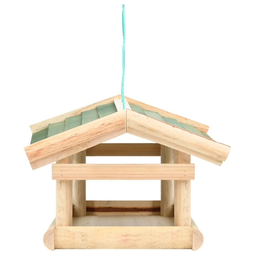 Mangiatoia per Uccelli in Legno Massello 35x29,5x21cm CFW5339743