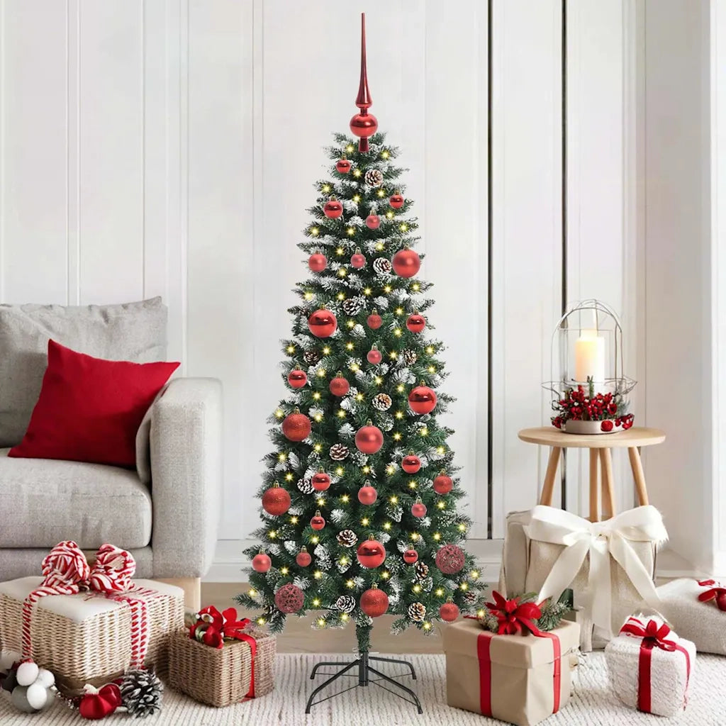Albero di Natale artificiale con 150 LED Verde 150 cm 3395808