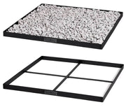 Barbecue Base Braciere Quadrato Per Sassi Decorativi 120x120 cm