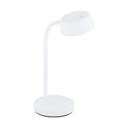 Lampada Da Tavolo Moderna Cabales Policarbonato Bianco Luce Led Integrato 4,6W