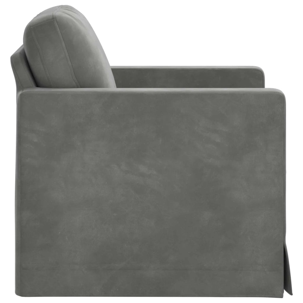 Divano Grigio scuro 78 x 78 x 80 cm Velluto