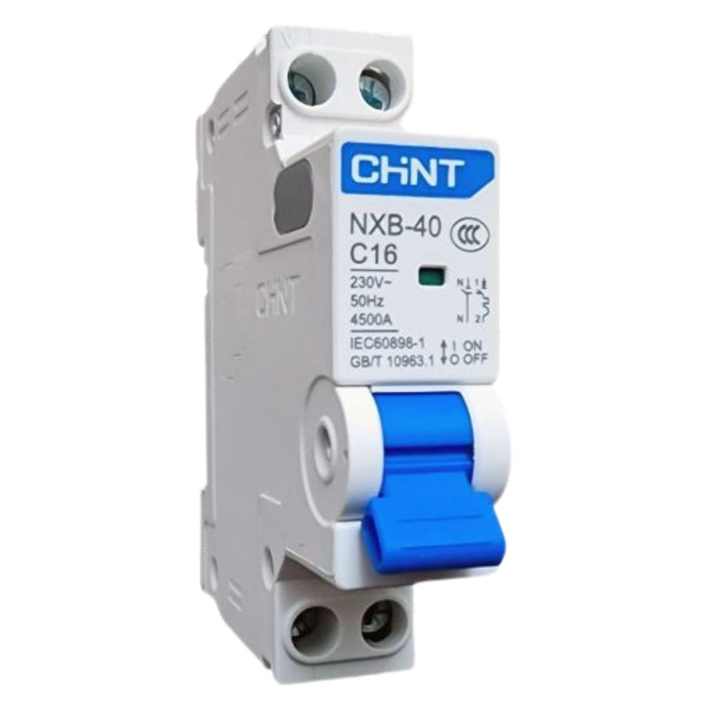 Chint 817017 interruttore magnetotermico 1p+n c16 4,5ka 1 modulo 230v 16a