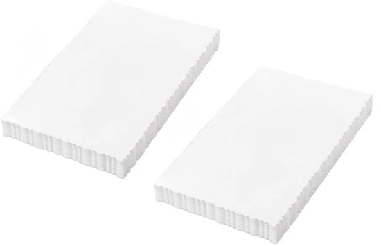 Cartoncini di auguri bianchi - 100 pezzi - Design di bordo elegante - 15 x 10 cm - Ideali per progetti DIY - Matrimoni e feste