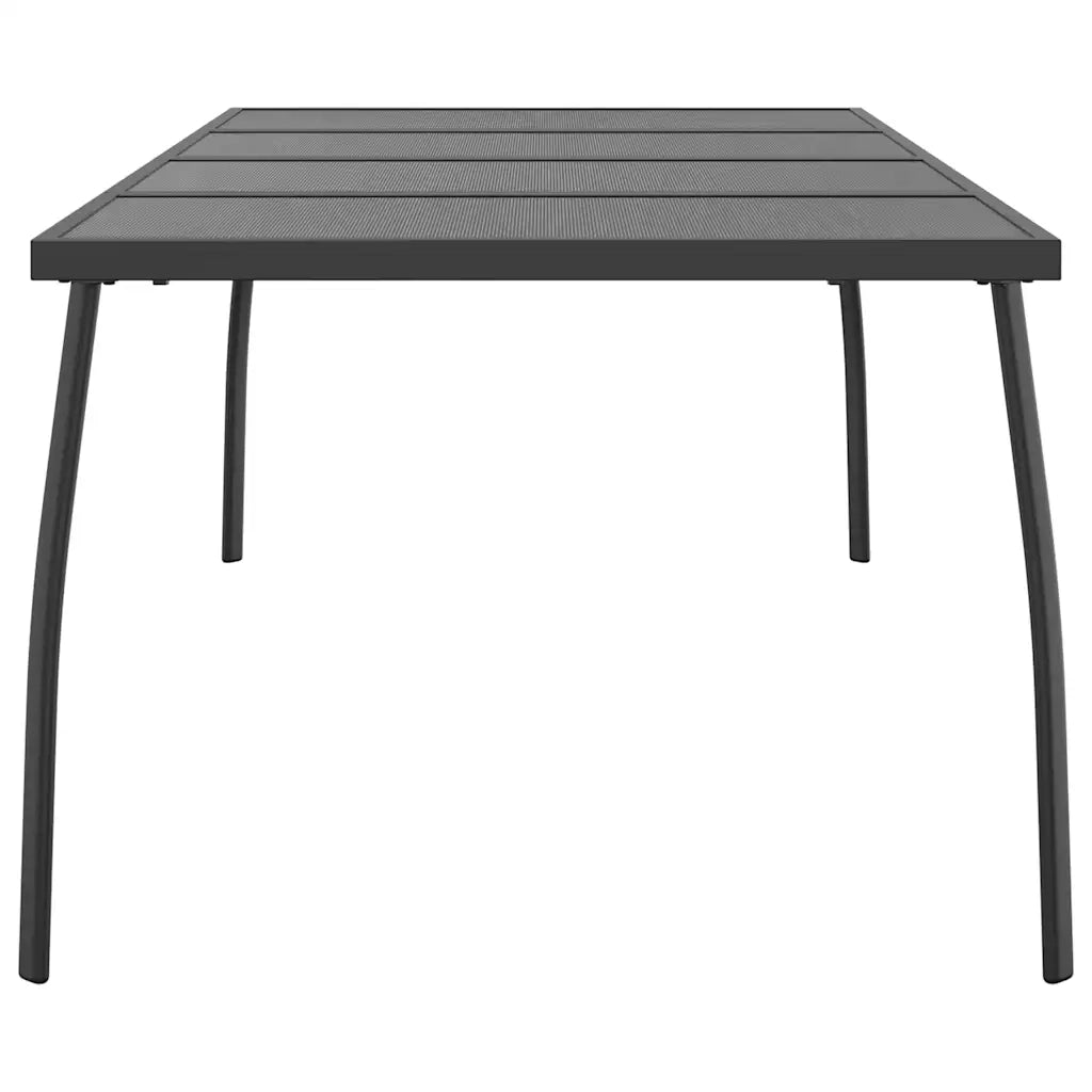 Tavolo da Giardino Antracite 200x100x72 cm Rete d'Acciaio 362735